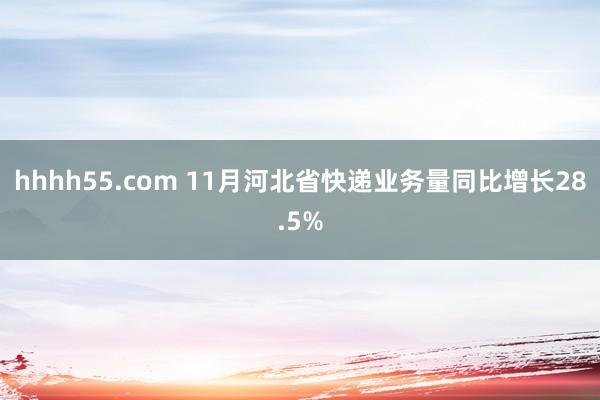 hhhh55.com 11月河北省快递业务量同比增长28.5%